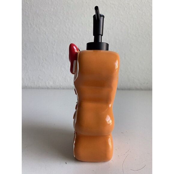DISNEY Minnie Mouse Christmas Gingerbread Soap Lotion Dispenser With Pump NEW - Picture 3 of 9